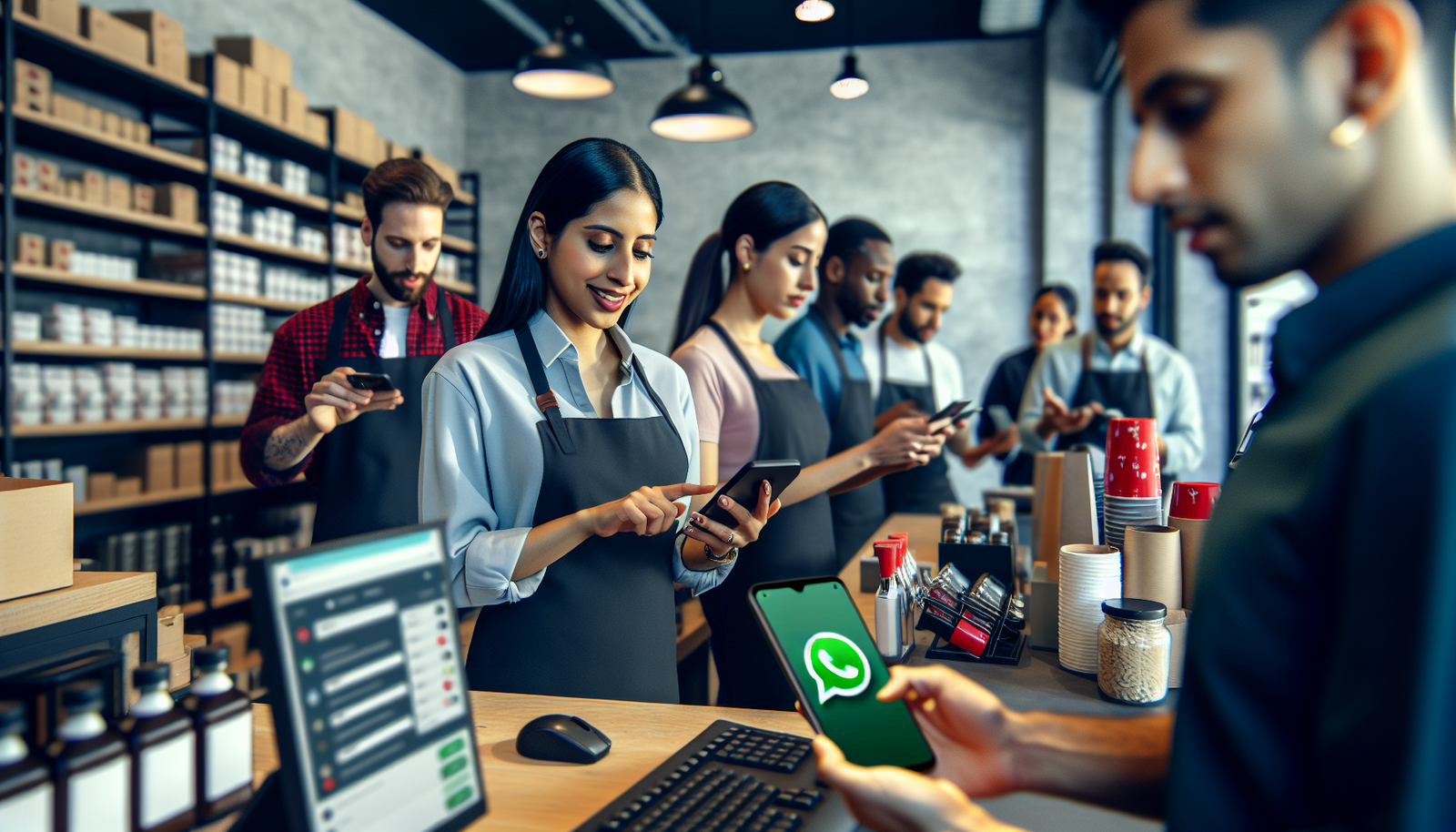 Tienda de retail en LATAM usando WhatsApp Business para atención al cliente.