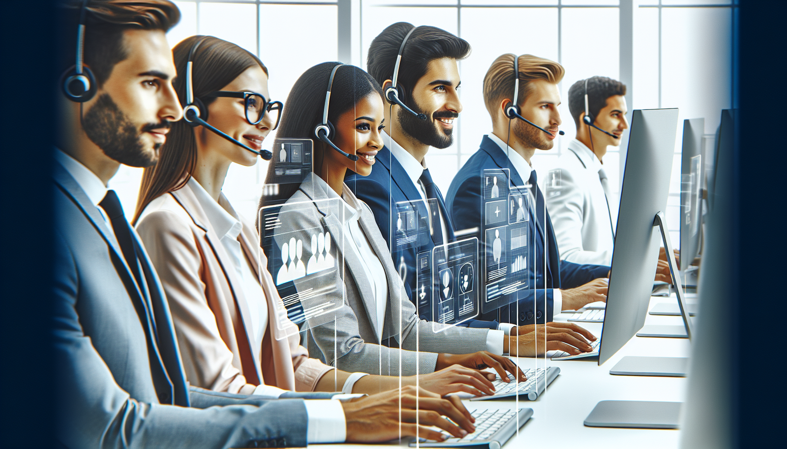 Equipo de soporte gestionando consultas en WhatsApp con bandeja multiagente